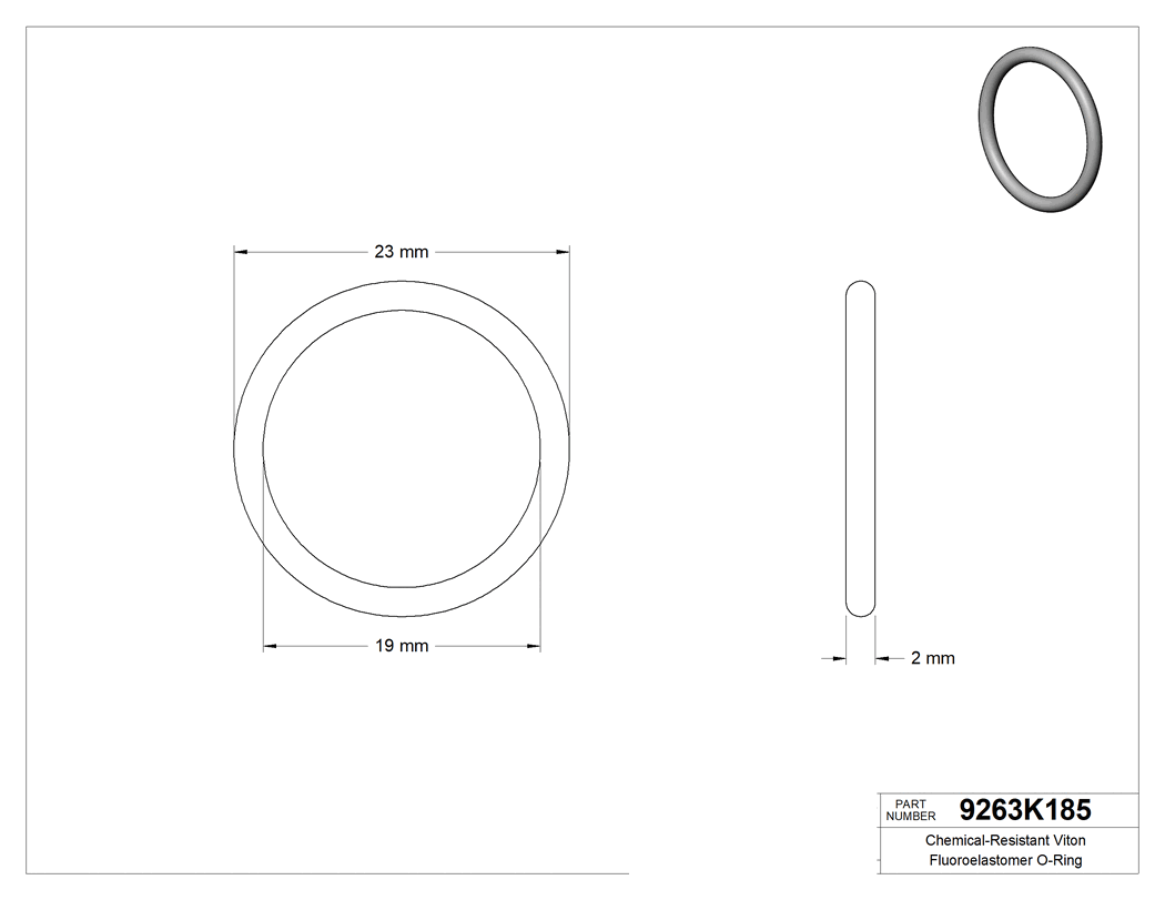 Technical drawing - 9263K185